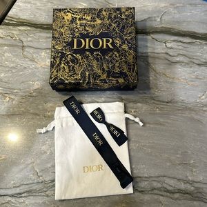 Dior gift box, satchel and ribbons